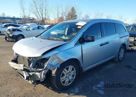2011 Honda Odyssey Lx from USA, damaged, VIN 5FNRL5H22BB098888